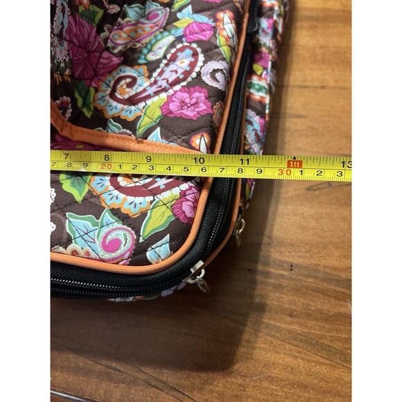 Rosen Blue QP801 Quilted Casserole Carrier Pink, Brown Paisley Thermal NWT NEW - Picture 8 of 11